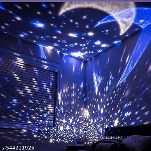 Star Master Moon Night Light Lamp Projector with Colors and 360 Degree Moon Star pack of 1  - Easylife