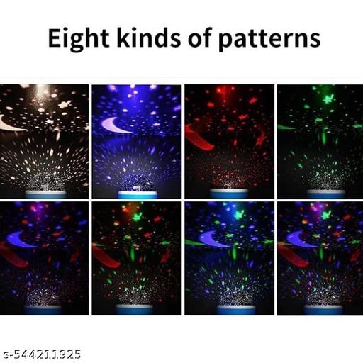 Star Master Moon Night Light Lamp Projector with Colors and 360 Degree Moon Star pack of 1  - Easylife
