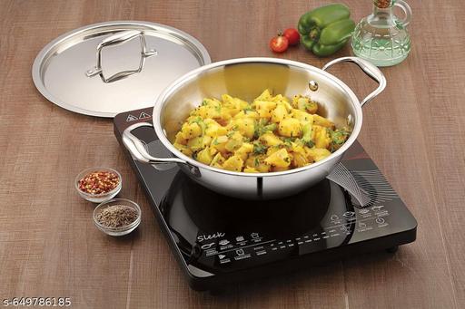 DIYA TRIPLY STAINLESS STEEL KADAI ( Capacity 1.5 L ) - Easylife