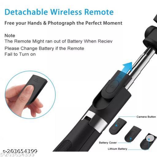 102.38cm Extendable 3 in 1 Selfie Stick Tripod with Bluetooth Remote Included and Rotatable - Easylife