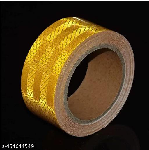 RETRO REFLECTIVE TAPE (YELLOW) 2 Inches X 5 Meter UNIVERSAL FOR CAR - Easylife