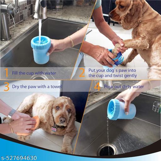 Portable Dog Paw Cleaner Cup | Soft Silicone Bristles | Quick Mud & Dirt Removal for Clean Pet Paws | Ideal for Small & Large Dogs - Easylife