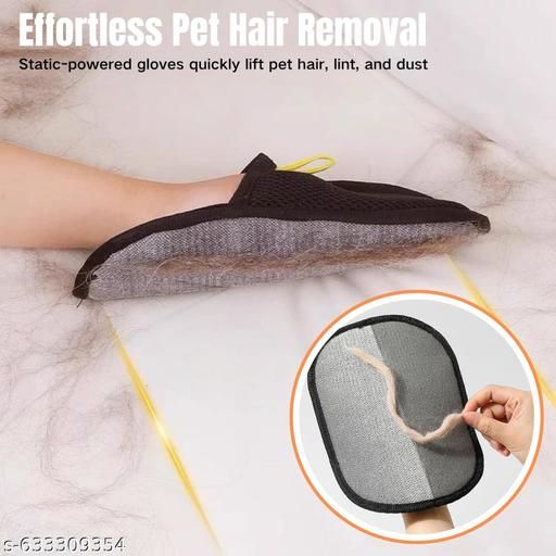 GR Pet Hair Remover, Electrostatic Pet Hair Removal Gloves,  & Dog Hair Remover for Couch, Furniture, Carpet, Curtain, Upgraded Animal Fur Removal Tool, Grooming Gloves-1 PCS - Easylife
