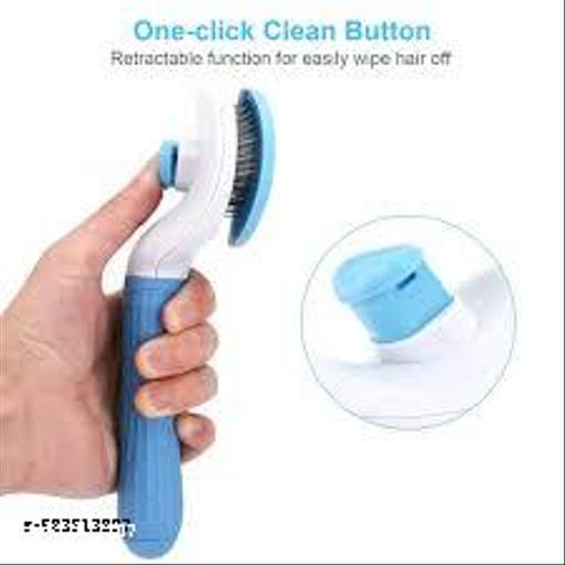 Premium Self-Cleaning Slicker Brush for Dogs & Cats – One-Click Hair Removal, Gentle De-Shedding & Grooming Comb for Long & Short Hair Pets – Ideal Dog Accessories & Cat Accessories - Easylife