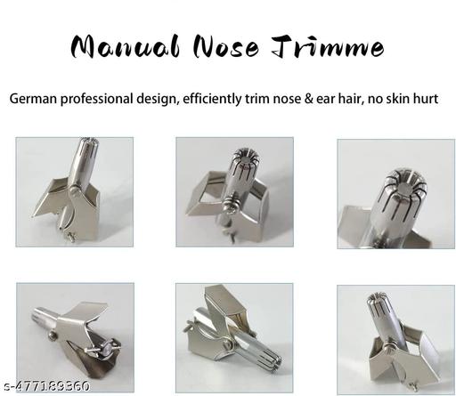Manual Nose Trimmer Nasal Hair Trimmer For Men Mini Portable Nose Hair Cutter Painless Waterproof Steel Nose Hair Remover For Women (1 Pc,Not Electric) ( SURPRISE GIFT FREE ) - Easylife