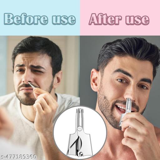 Manual Nose Trimmer Nasal Hair Trimmer For Men Mini Portable Nose Hair Cutter Painless Waterproof Steel Nose Hair Remover For Women (1 Pc,Not Electric) ( SURPRISE GIFT FREE ) - Easylife