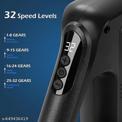 Deep Tissue 32 Speed Massage Gun, 8 Attachments, Type-C Charging, Full - Easylife