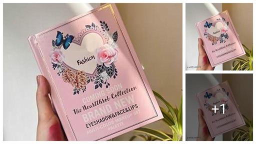 Professional 5-in-1 Makeup Book Kit: Comprehensive Palette with All-in-One Glitter & Matte Eyeshadows, Highlighter, , Contour, Lip Colors, and Eyebrow Enhancers (Multicolor)