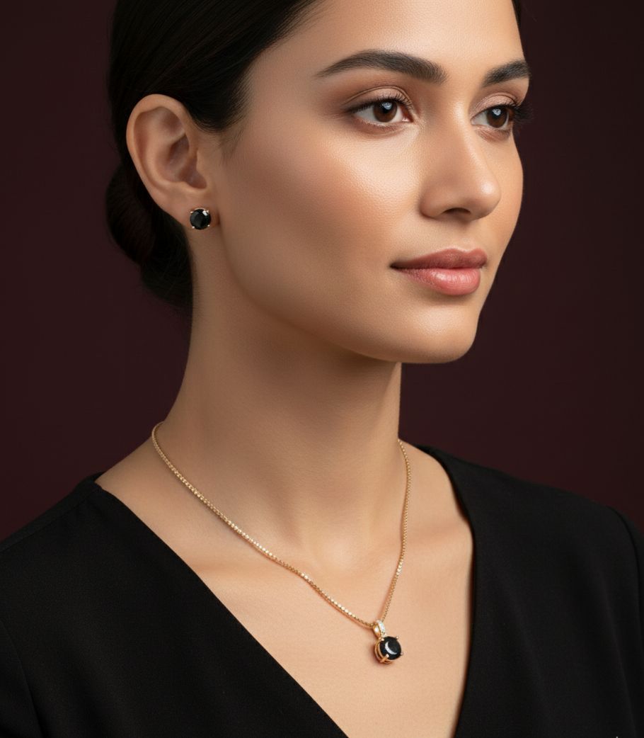 Stylish Diamond pendent with chain for women's Jewellery Set  - Savéra collection