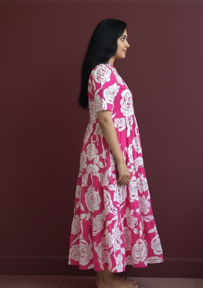 Zip On Front Long Anarkali Gown Kurti - Savéra collection