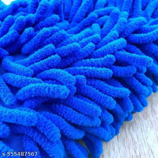 Microfiber Car/Bike Washing Gloves Tv Fridge Washing Gloves pair Soft Cleaning Brush (pack of 2)  - vivacart