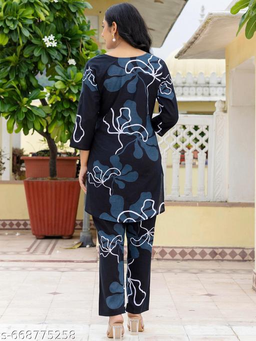 Latest Fashion Co-Ord Set | Printed Designe - Zeyoria