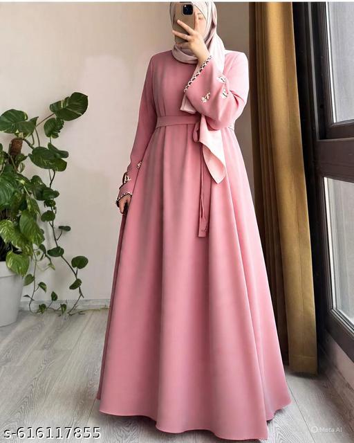 Abaya new arrival beautiful unique daliy wear party wear without shawl embroidery work burqa abaya no hijab new arrival dubai fancy unique designer burqa abaya - Zeyoria