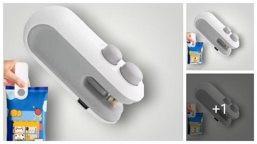 USB Rechargeable Mini Heat Sealer for Plastic Bags – Portable Food Packet Sealing Machine