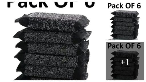 Steel scrub/ scrub/ utensils cleaner/foum scrub/ scratch less scrubber / black scruber / pack of 6