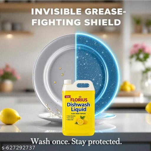 Florius Kitchen Pro 5L Dishwash Liquid – Trusted by Homes & Restaurants - HOME SHOPY