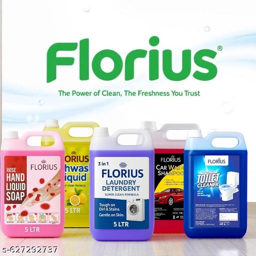 Florius Kitchen Pro 5L Dishwash Liquid – Trusted by Homes & Restaurants - HOME SHOPY