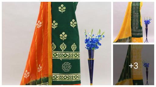 Pure cotton Batik print suit material