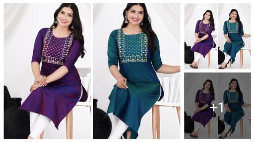 Straight Kurtis For Women Embroidery Kurtis Combo 