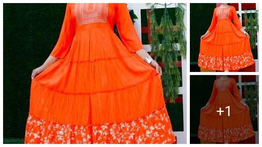 Women Anarkali Kurti with Embroidery n