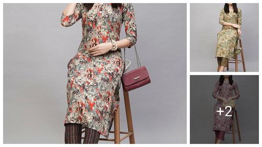 Festival and Daily Wear Floral And Cotton Printed Kurta Set
