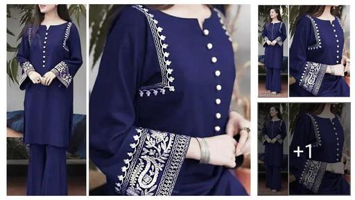 Women Embroidered Rayon Kurta, Pant