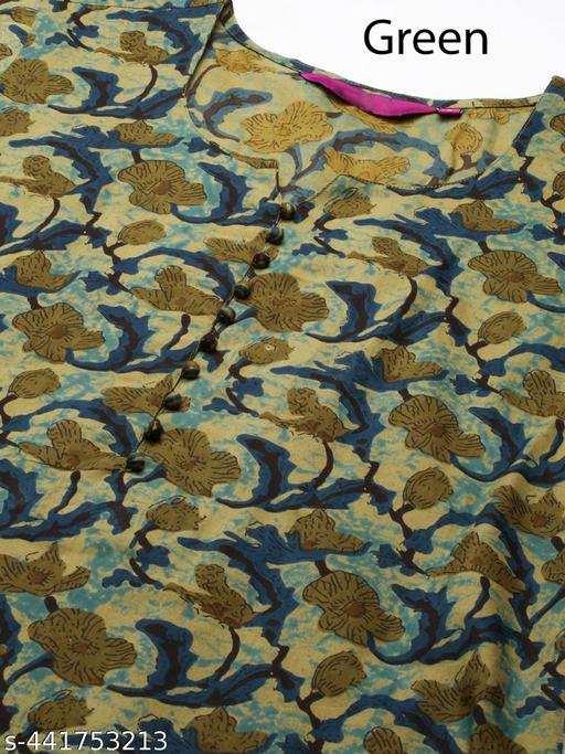 Women's Floral Printed Kurti Pant Sets ( Combo Of 2 ) - amamestyle