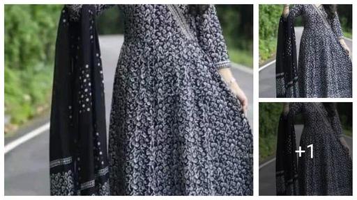 ANARKALI ROYAL BLACK KURTA SET