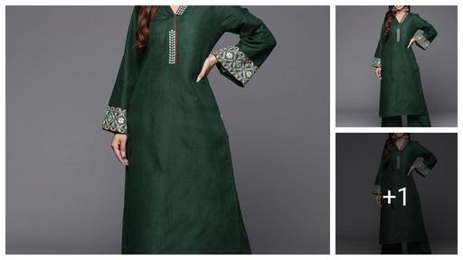 Women embroidered kurta with pallazo 