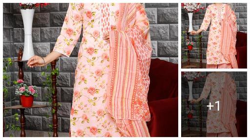 Charvi Fashionable Women Kurta Plazo with dupatta Sets Extra Plus Size - 3XL,4XL, 5XL, 6XL, 7XL Sizes