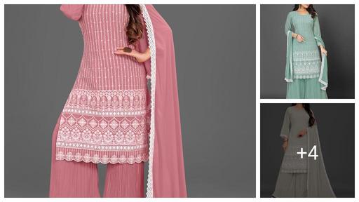 ( EMBROIDERY + FULL INNER ) Kurta sharara and dupatta set . We make "palazzo set", "kurti set", "dupatta sets" , ''sharara set'', kurta sharara and dupatta set We make "palazzo set", "kurti set", "dupatta sets" , ''sharara set'', kurta sharara and dupatta set