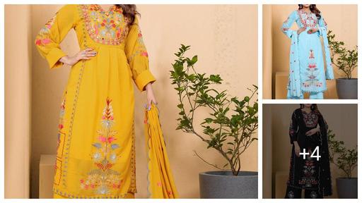 Aish Embroided work Kurta & palazzo