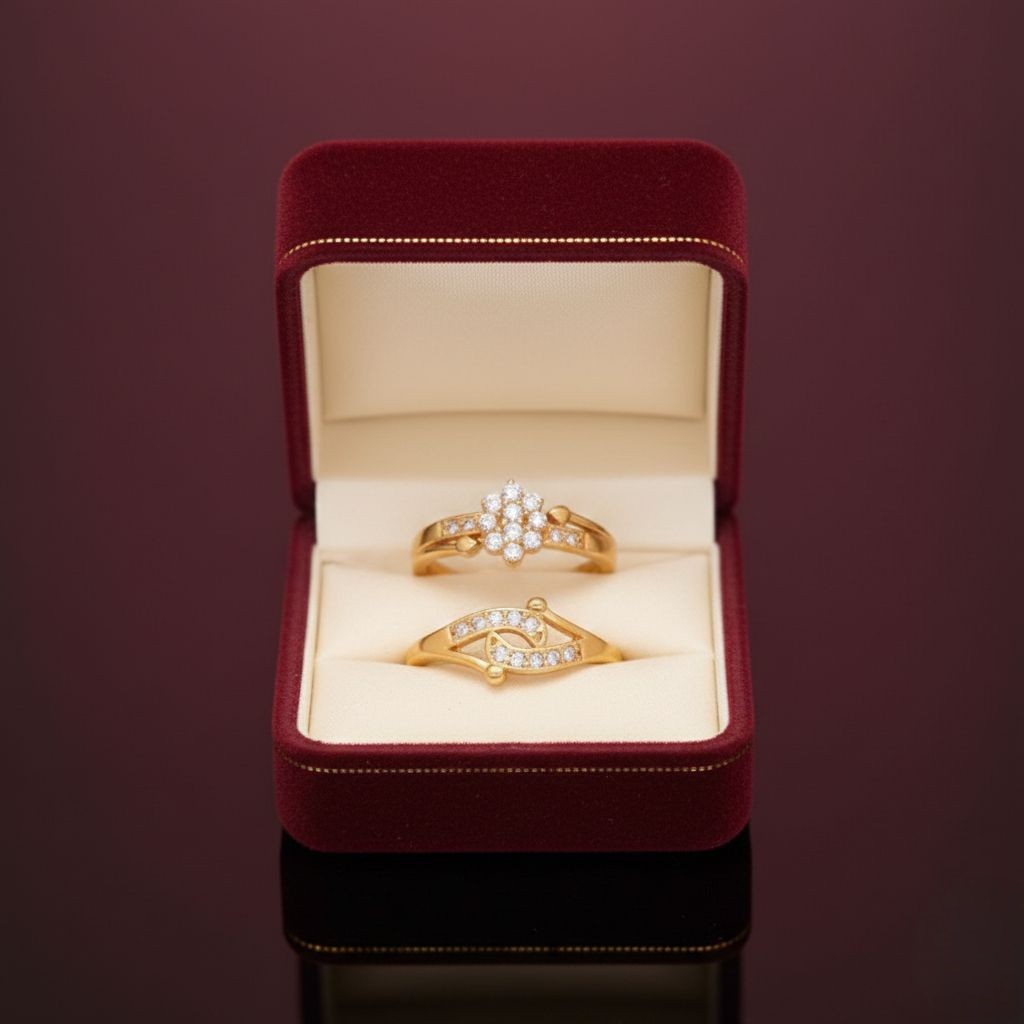 Flaring Adjustble Free size COMBO ring for women