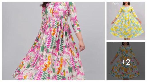 Polyster/Crepe fabric-Adrika Fashionable Kurtis