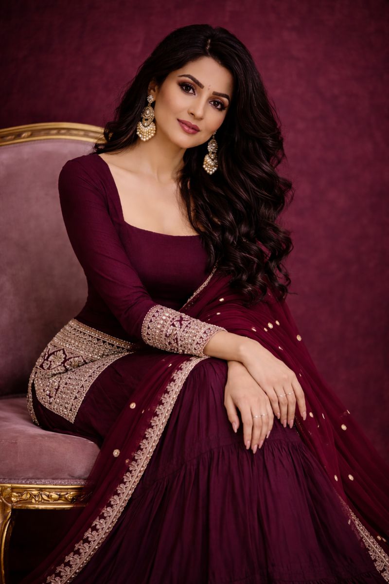 Beautiful Womens georgette embroidery sharara pant with dupatta Suit Set - Savéra collection