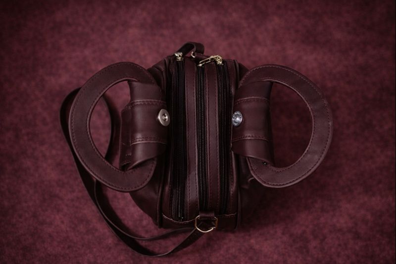 Stylish Apple Model Brown sling bag for women and girls with adjustable strape - Savéra collection