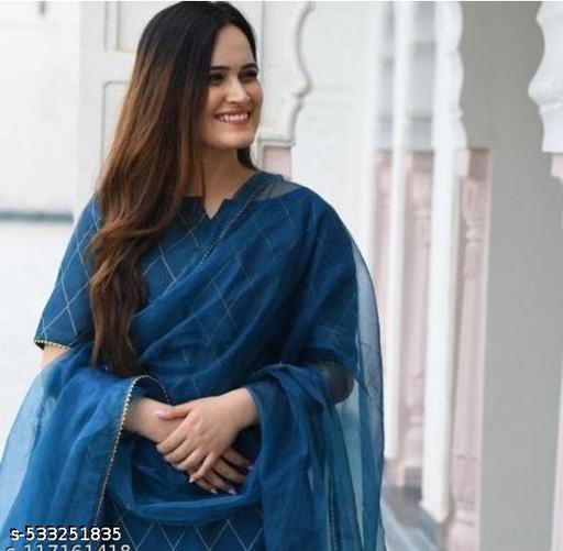 Revivo Kurta & Sharara Set | Trendy Kurta Set | Perfect Kurta Combo | Elegant Sharara Set | Stylish Kurta Bottom Set | Dupatta Set - REVIVO