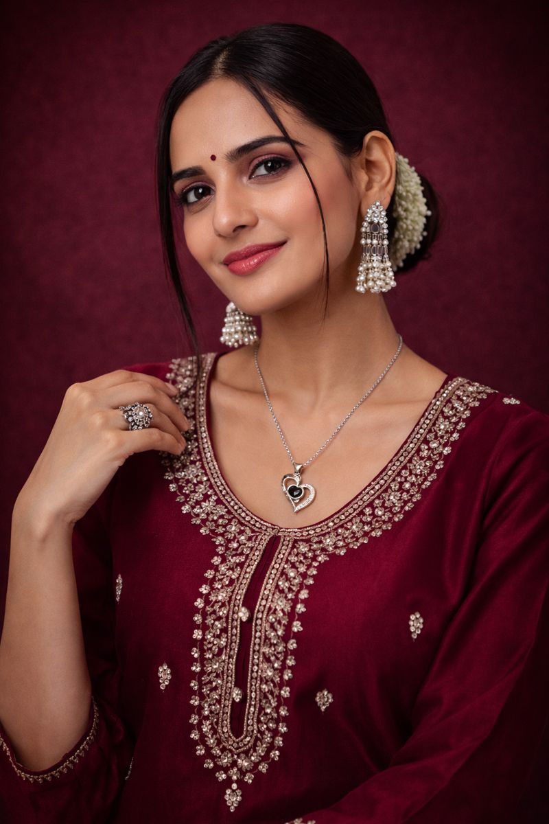 Limited Stock Available Necklace With Rose Gift Boxx, Bag, Wish Card For Wife, Girlfriend, Sister, Mother, Friend Wedding Gift Anniversary Birthday Gift valentine's day Gift - Savéra collection