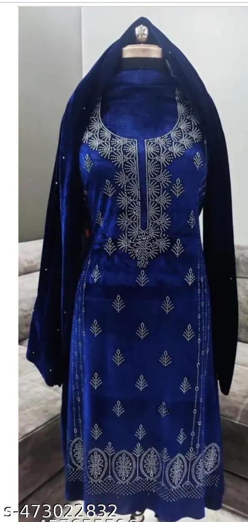 Velvet Suit for Winters - amamestyle