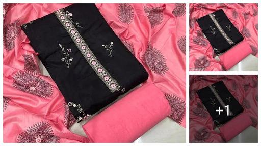 Girl's And Women's Cotton Print 3 Pcs Unstitched Salwar Suit Material - Dress Material