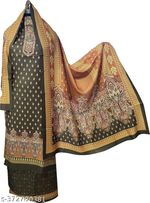 Printed Pashmina Winter Suit Shawl Set - amamestyle