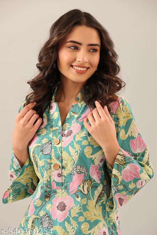 Combo of 2 Cotton Printed Kurta Sets for Women | Comfortable Daily Wear Ethnic Set - amamestyle