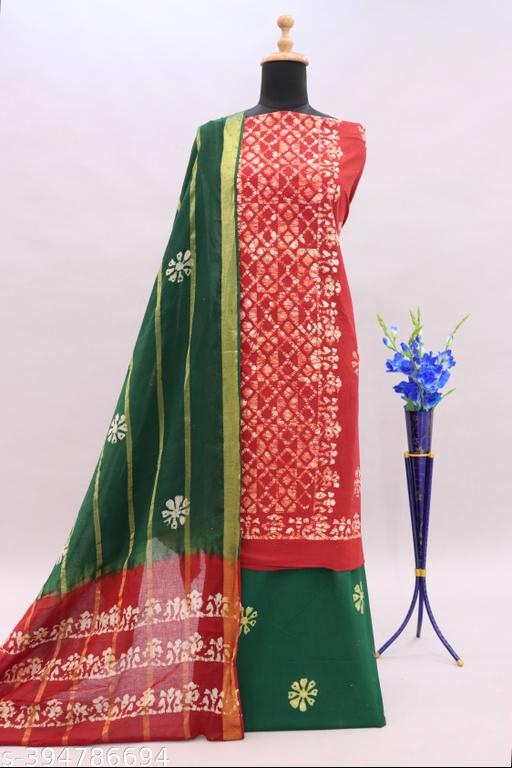 Pure cotton Batik print suit material