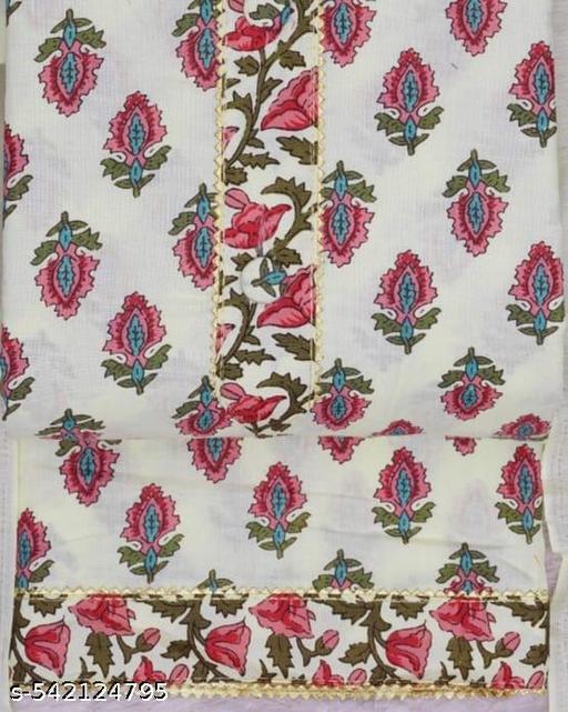 Women's Cotton Trendy Unstitched Salwar Suit Material And Georges Suits and Dresses - amamestyle