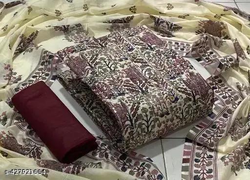 Jaipuri cotton printed dress material - amamestyle