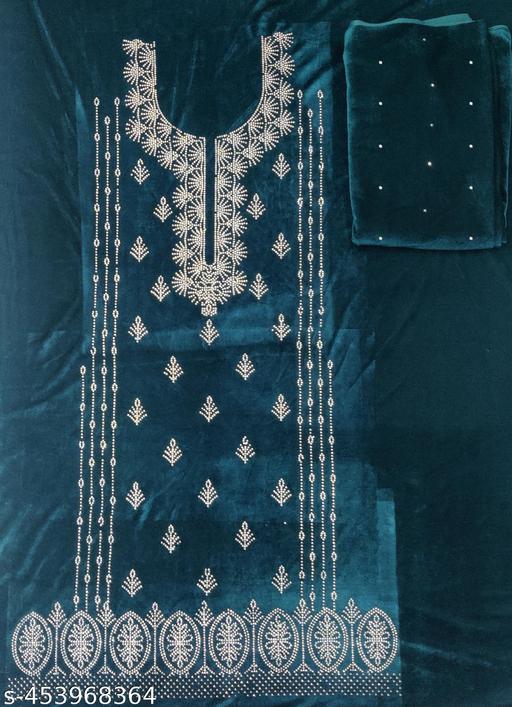 Velvet Unstitched Suit for girls  - amamestyle