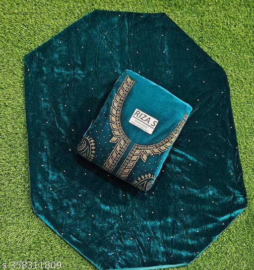 Velvet Suit Dress Material,Unstitched Velvet Kurta,Churidar Material Embellished,Semi Stitched  Velvet Salwar Suit Material Solid,suits material for girls,best cotton suits material. - amamestyle