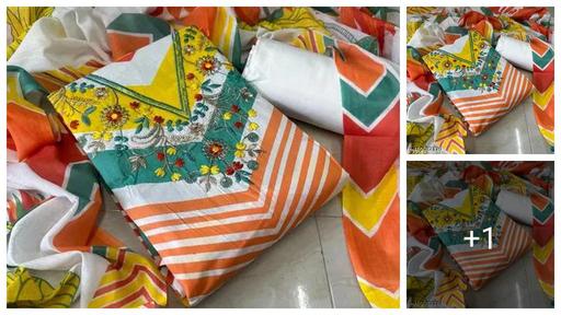 Multi Print Trending Suit With Pure Cotton And Cotton Dupatta And Dress Material