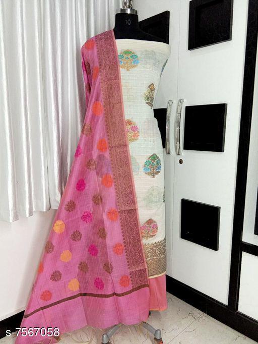 Banarasi Polly Cotton Silk Fancy Suit - amamestyle
