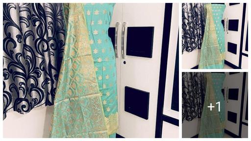 Banarasi Jacquard Zari Work Classy Suit 